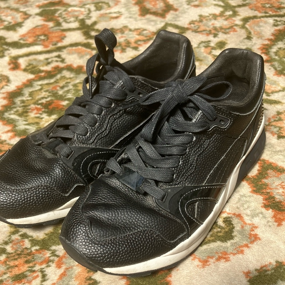 Puma Black Leather Men's Sneakers